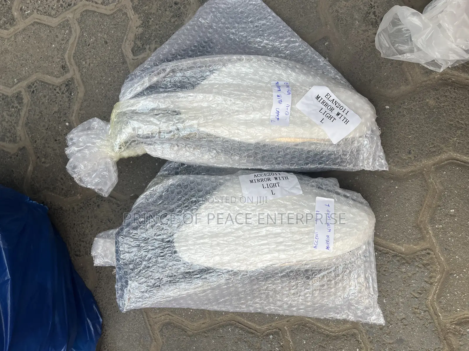 Hyundai Elantra 2012 2013 Driving Mirror With Light Pair