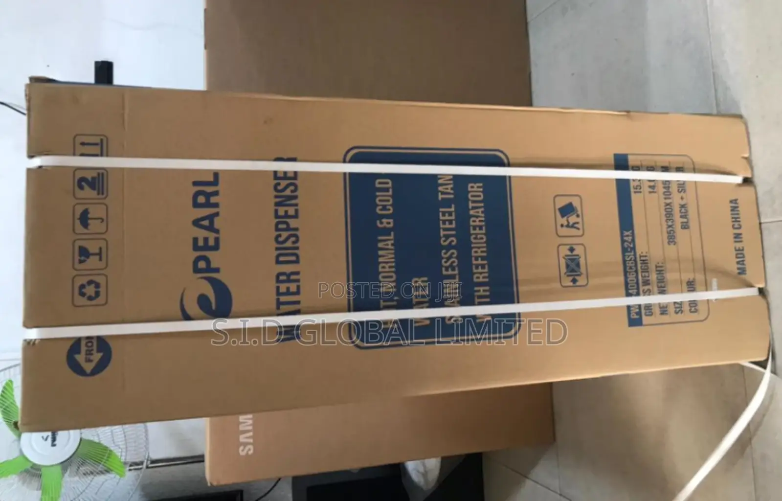 Stainless Pearl Water Dispenser PWD-4006cbsl-24x Black and S