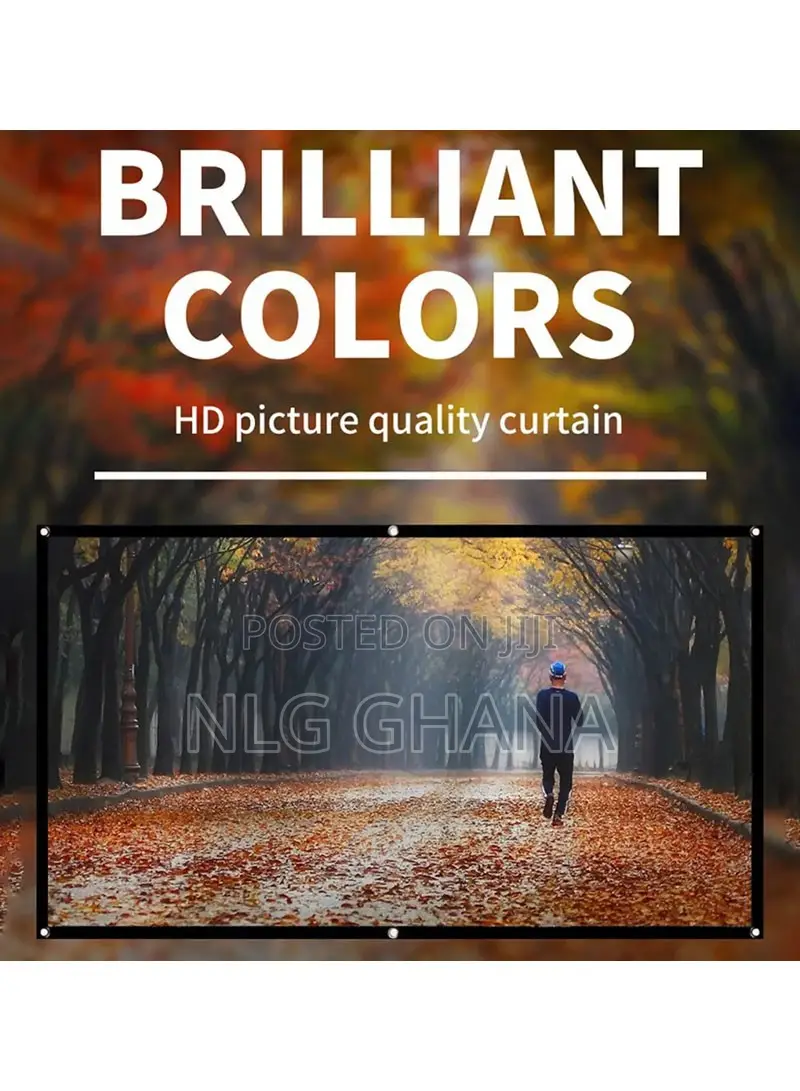 16:9 Folded HD Projector Screen High-Resolution Projection S