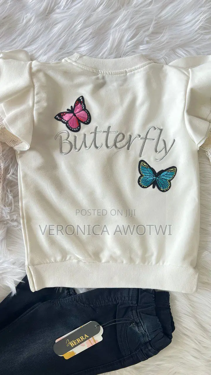 Beautiful Butterfly Blouse With Matching Jeans