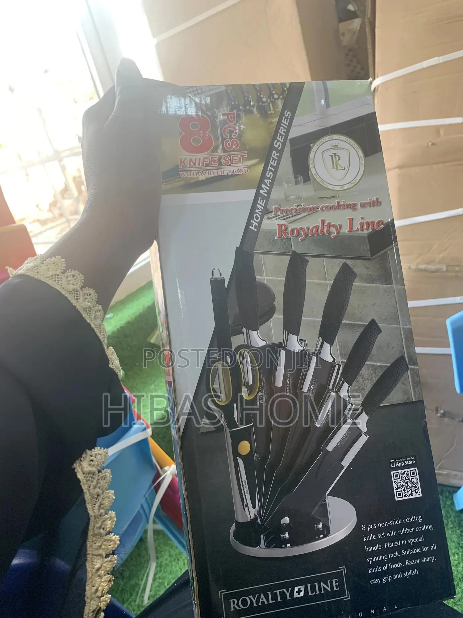 Royalty Line 8pcs Knife Set With Acrylic Stand