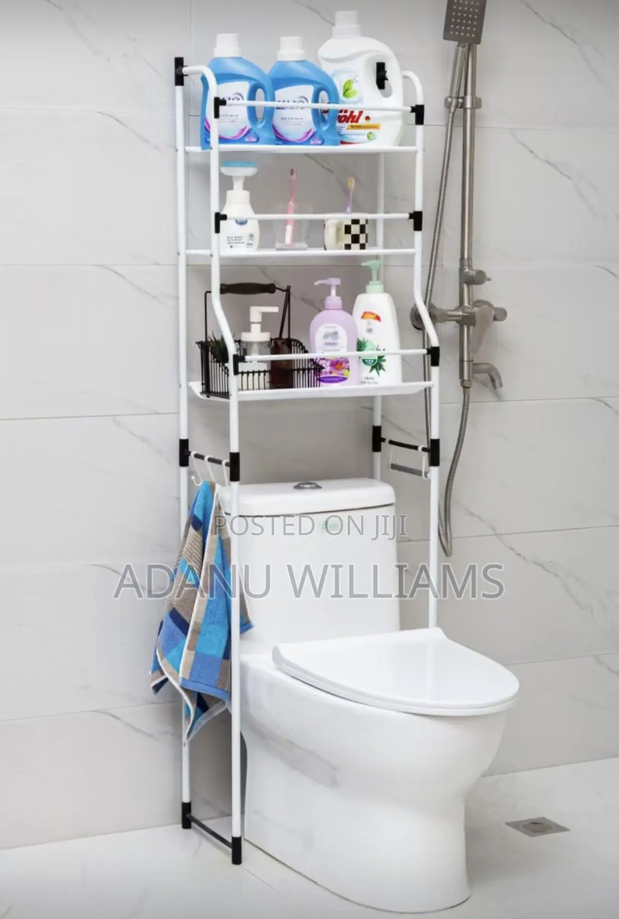 Over the Toilet Organiser Rack (3 Tier)