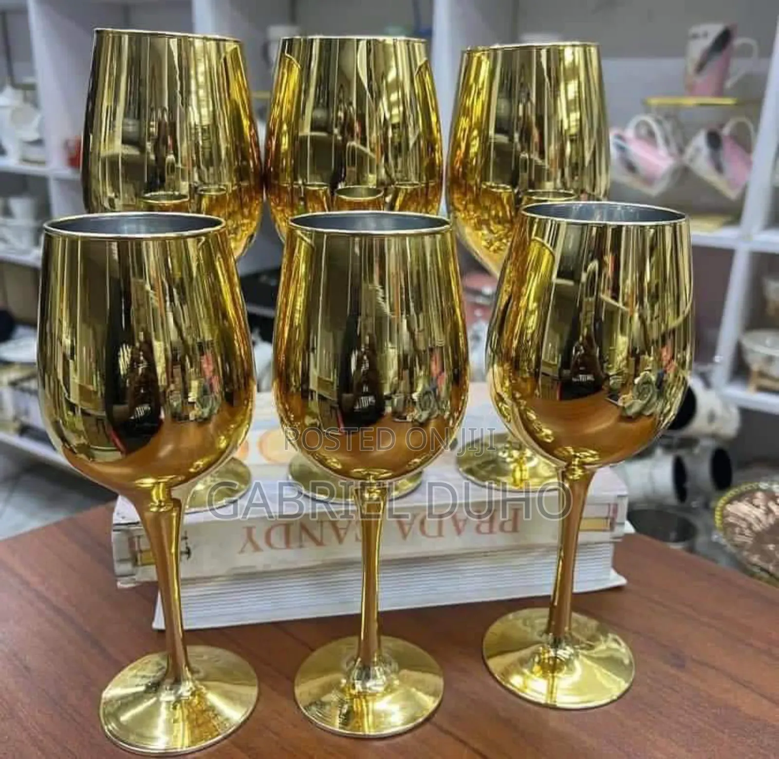 Gold Wine Glass