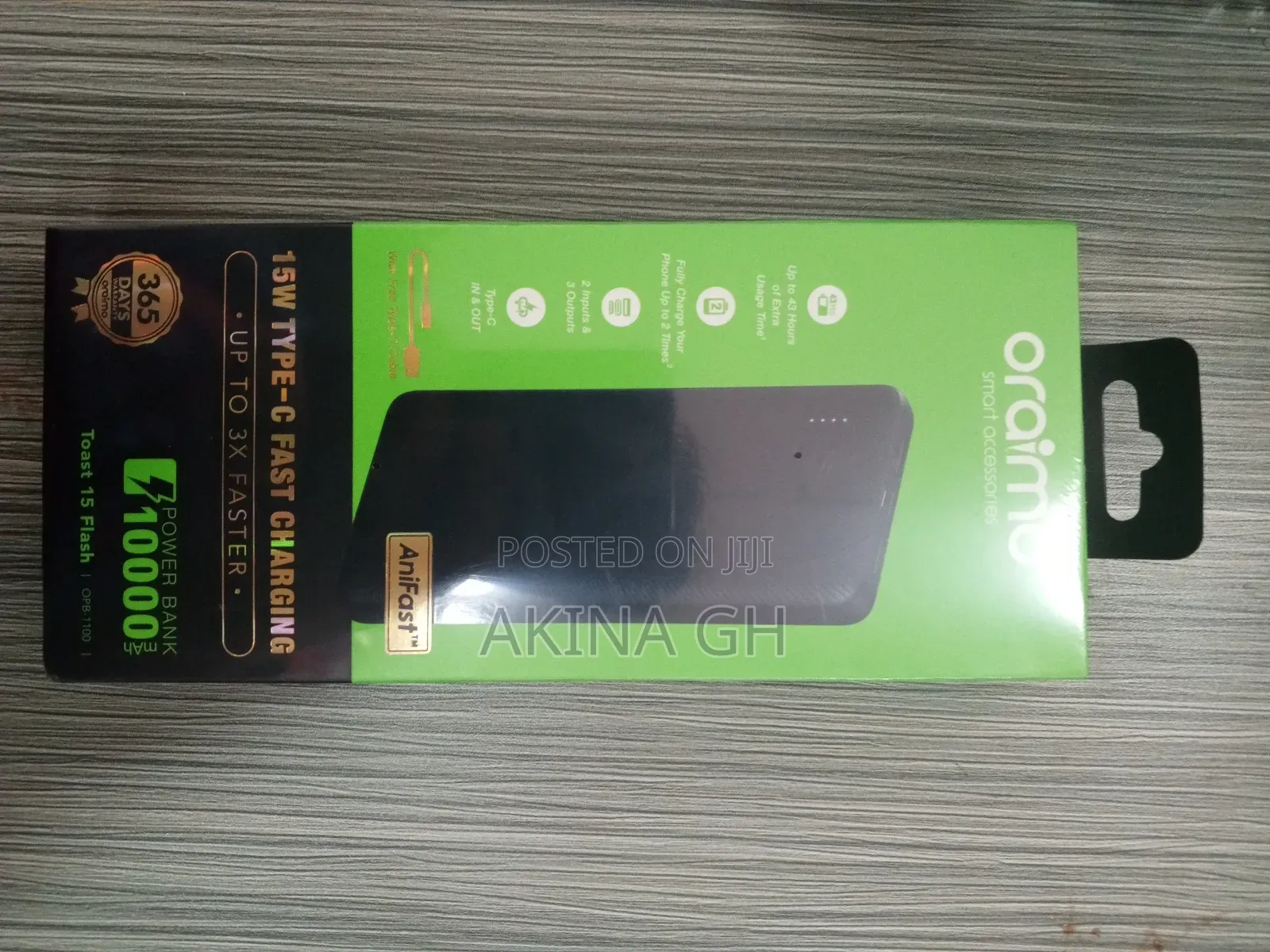 Oraimo 10000mah 2 Usb Port Power Bank