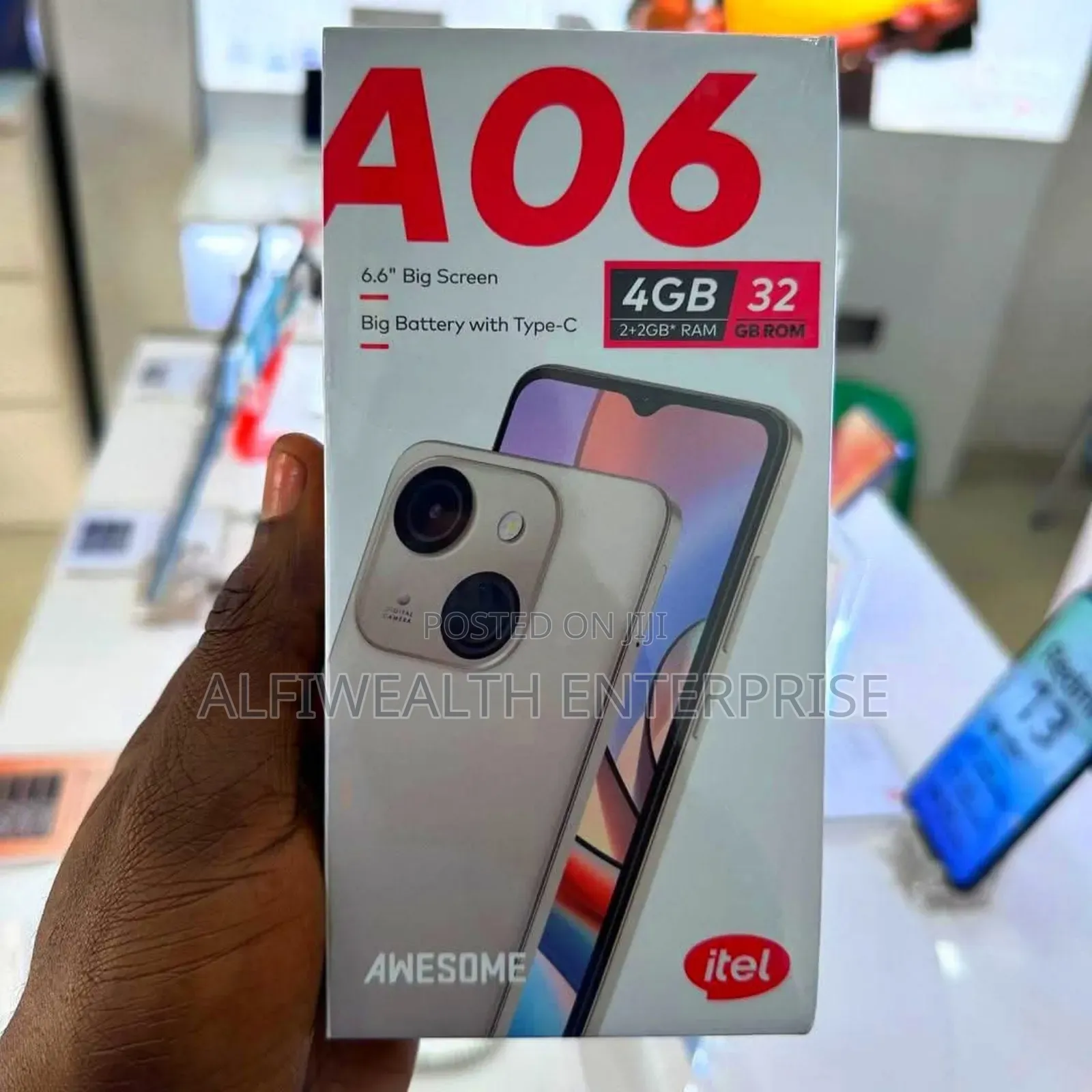 New Itel A06 32 GB Black
