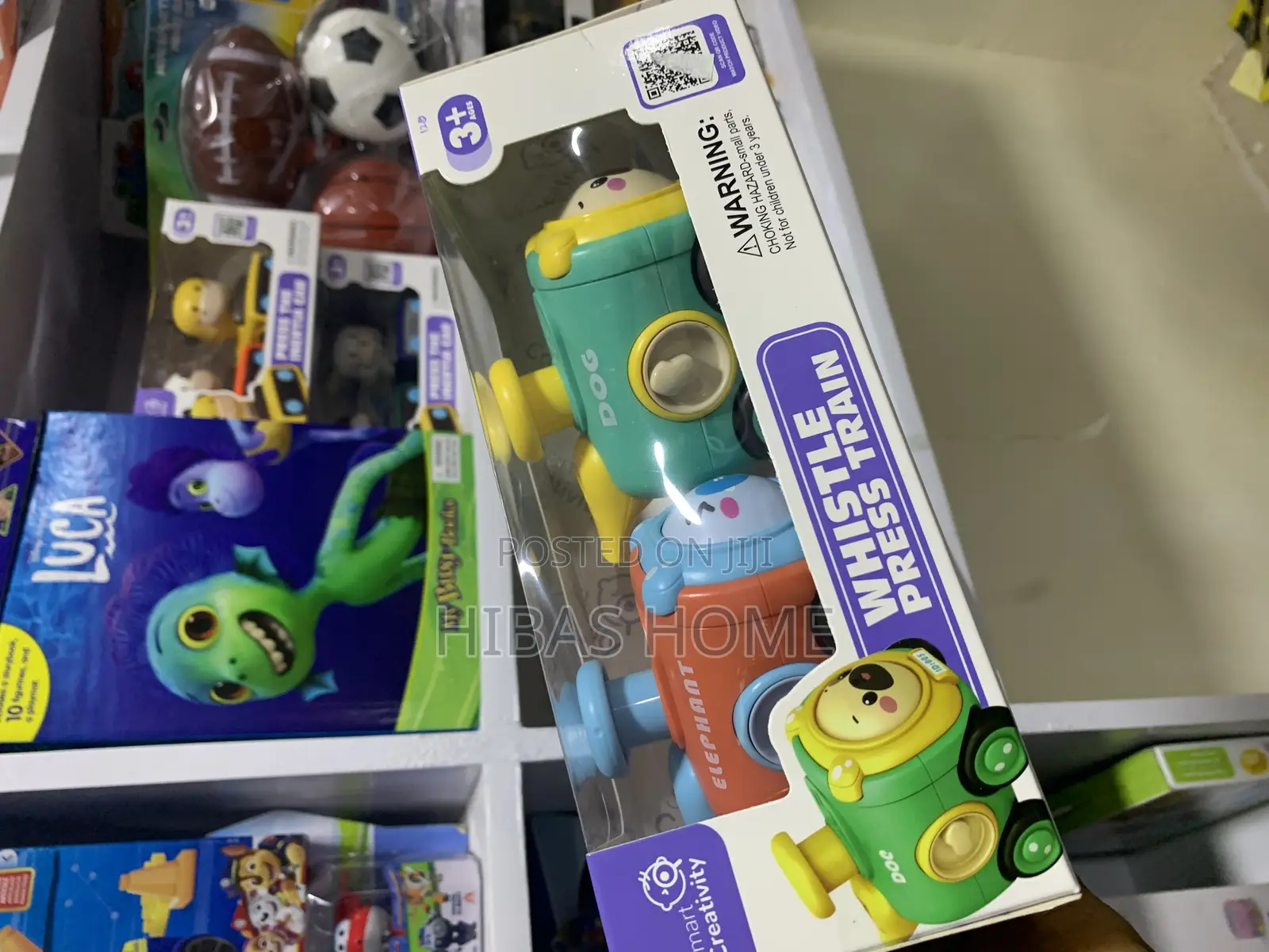 Whistle Press Train Toy for Kids Push Press Toy Car (2pcs)