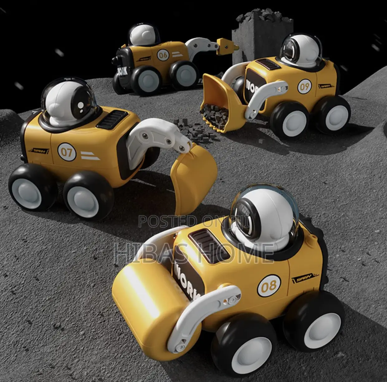 Whistle Press Car Astronaut Toy Push Car