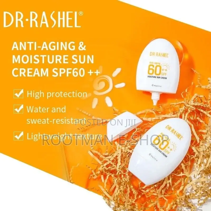 Dr Rashel Anti Aging 60++ SPF Moisture Sun Cream, Size 60g