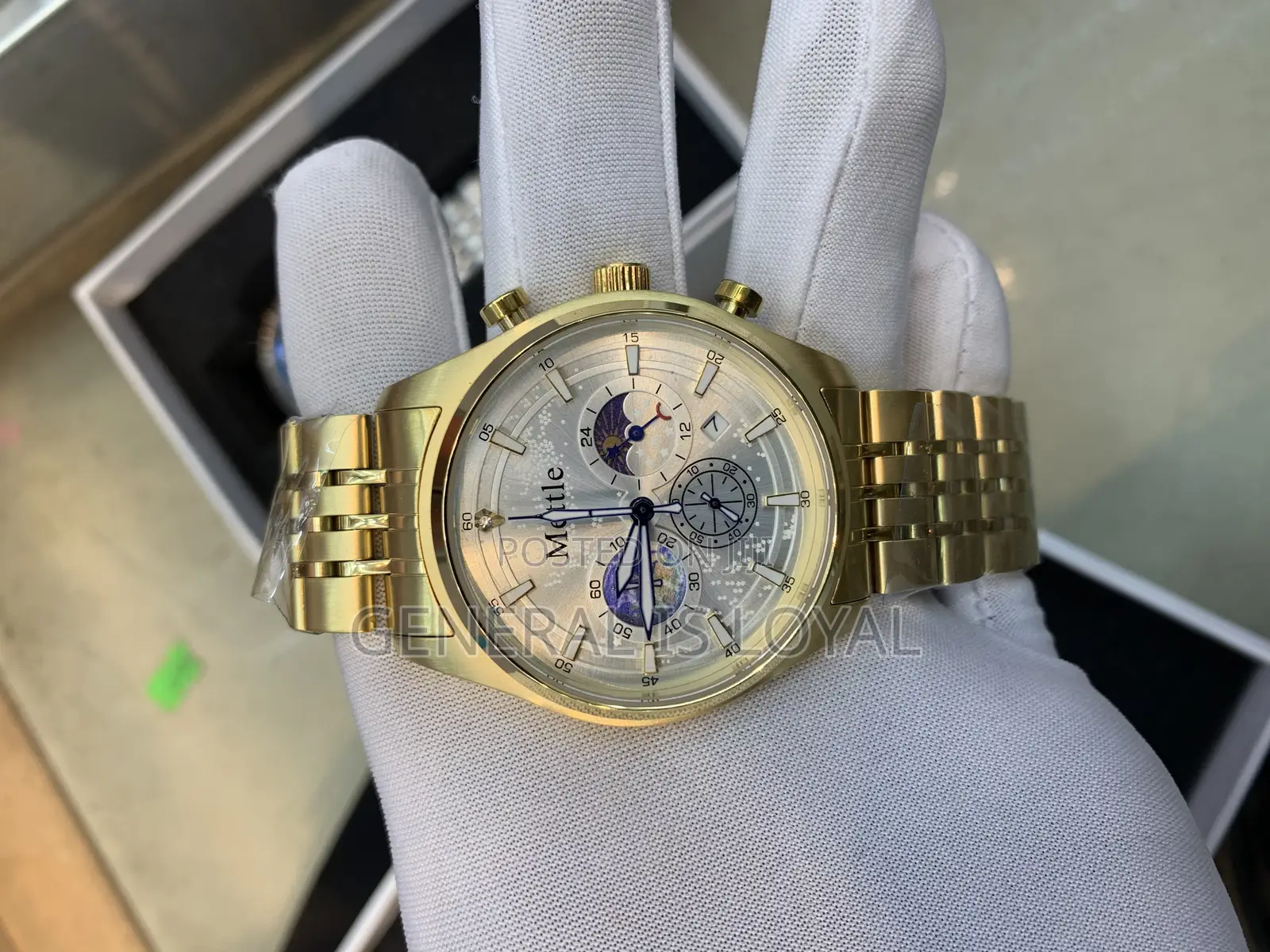 Mettle Gold /Sliver , Black Two Tone Stainless Watch