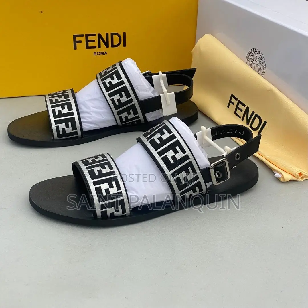 Black Fend Sandals