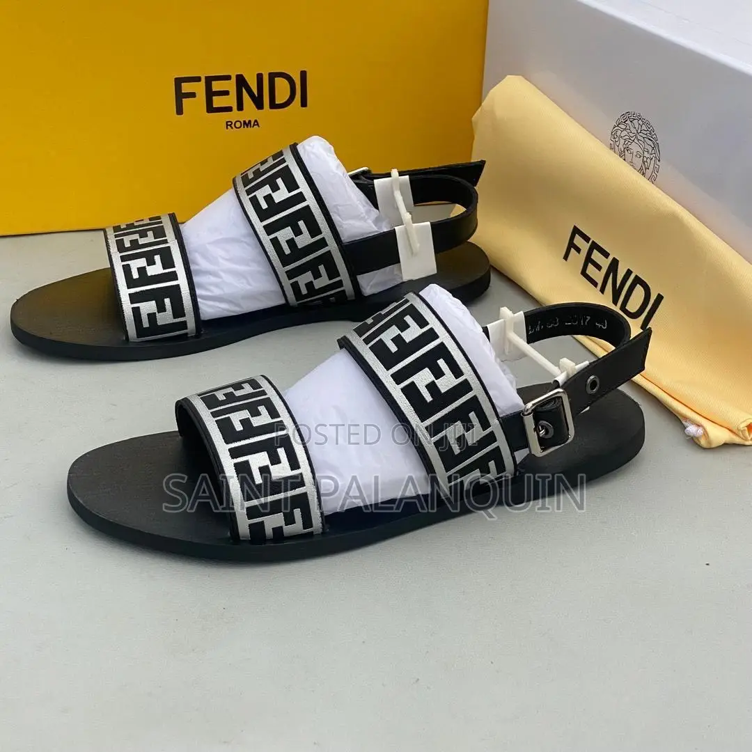 Black Fend Sandals
