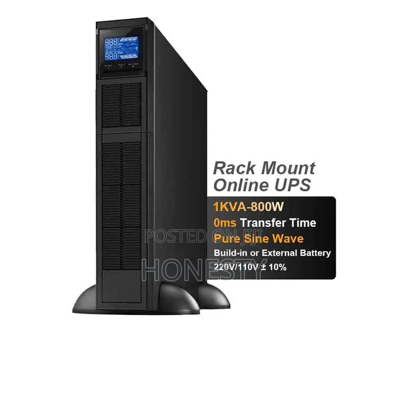 Cwups 1000va Rack-Mounted Online Ups Backup Power Supply