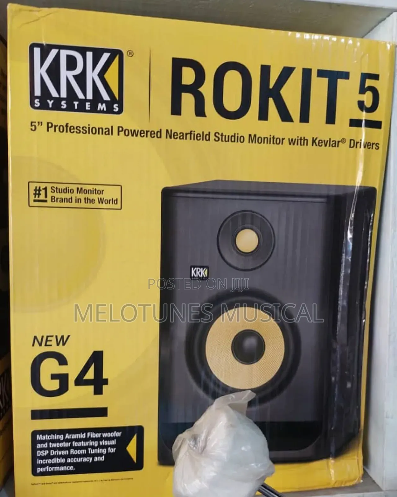 KRK Rokit 5 G4 Bi-Amp 5" Powered Studio Monitor Pair, Black