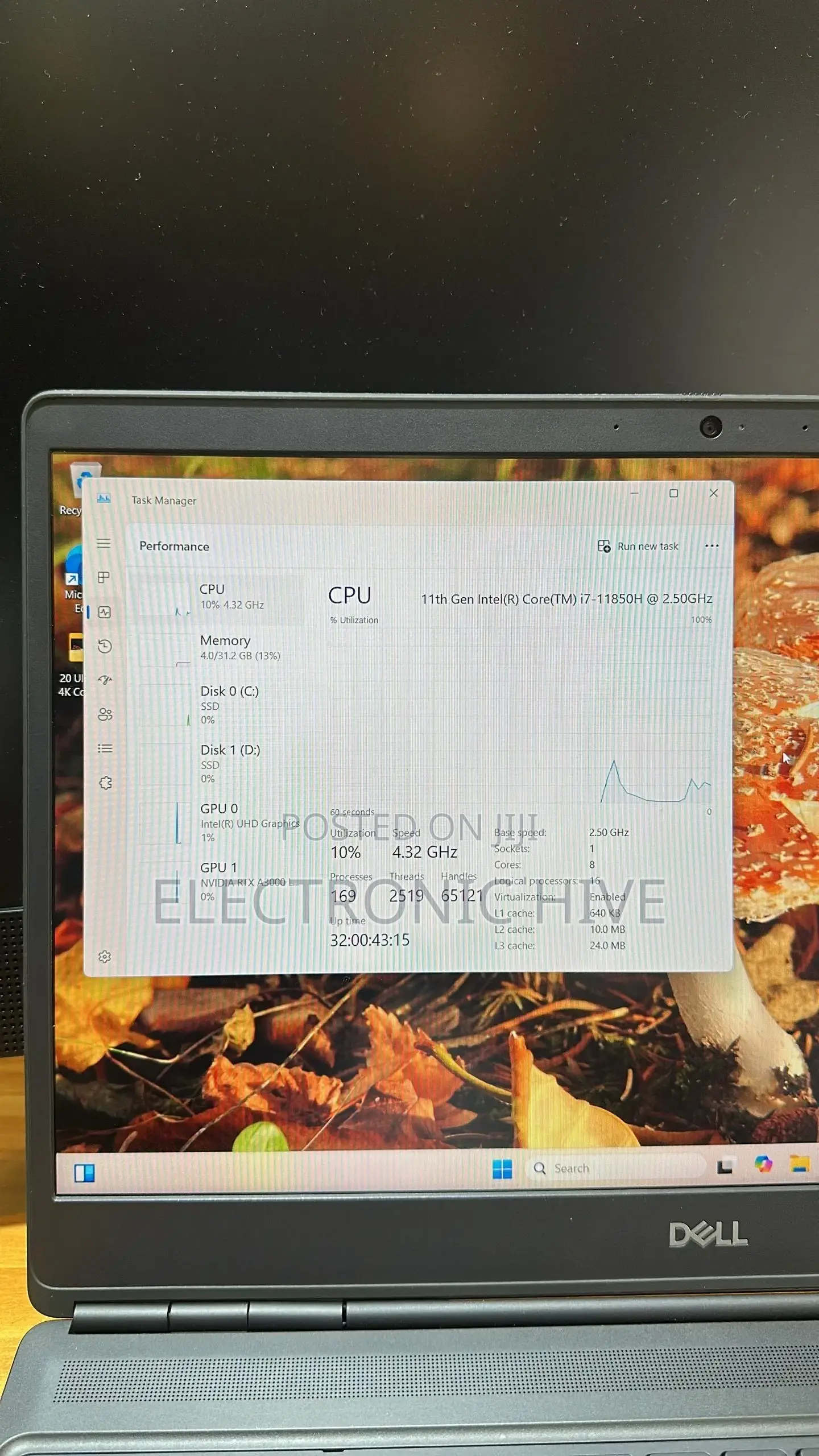 Laptop Dell Precision 15 7550 32GB Intel Core I7 SSD 1T