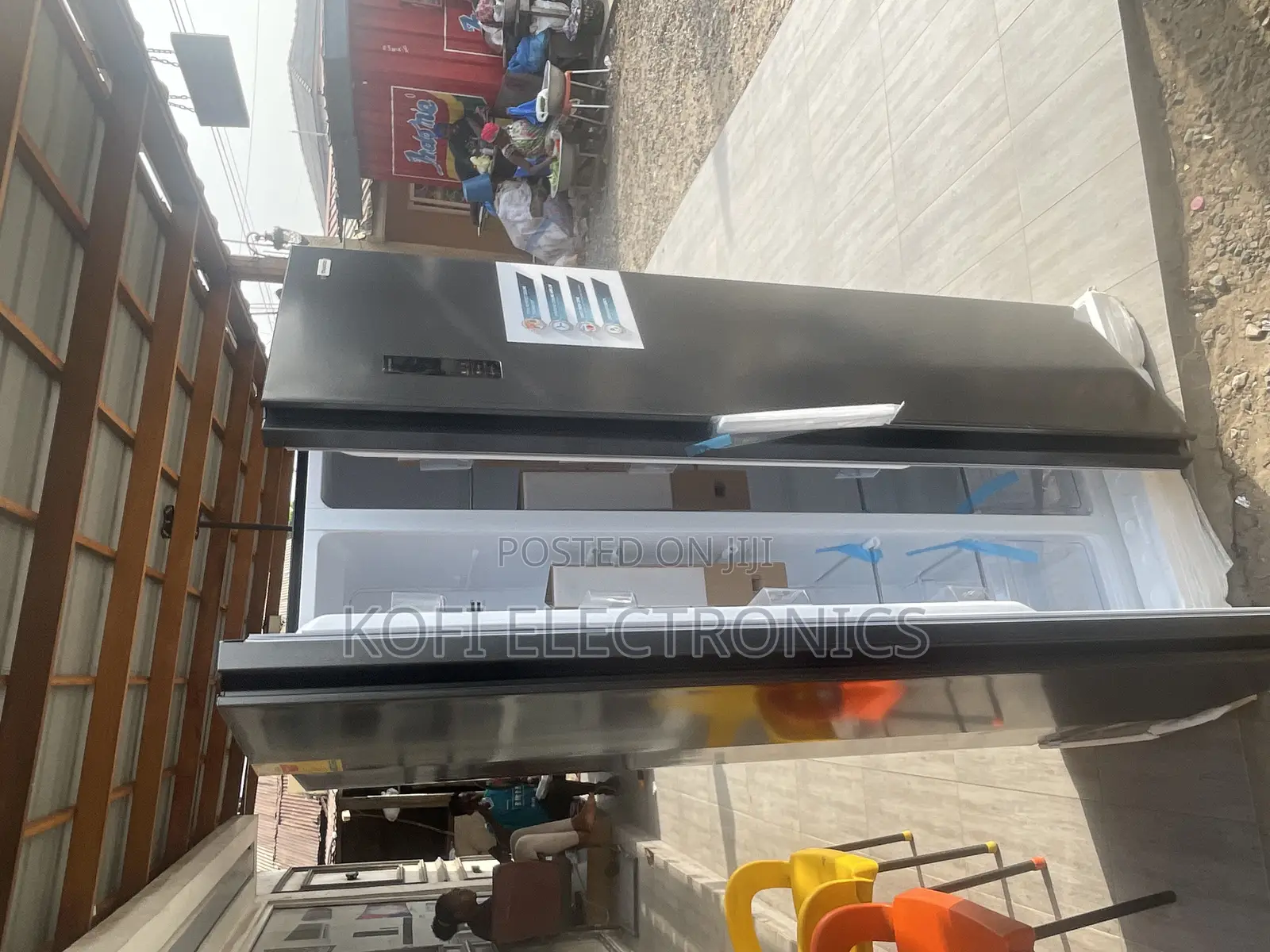 Energy Savings Nasco Side by Side Fridge W/Digital Display