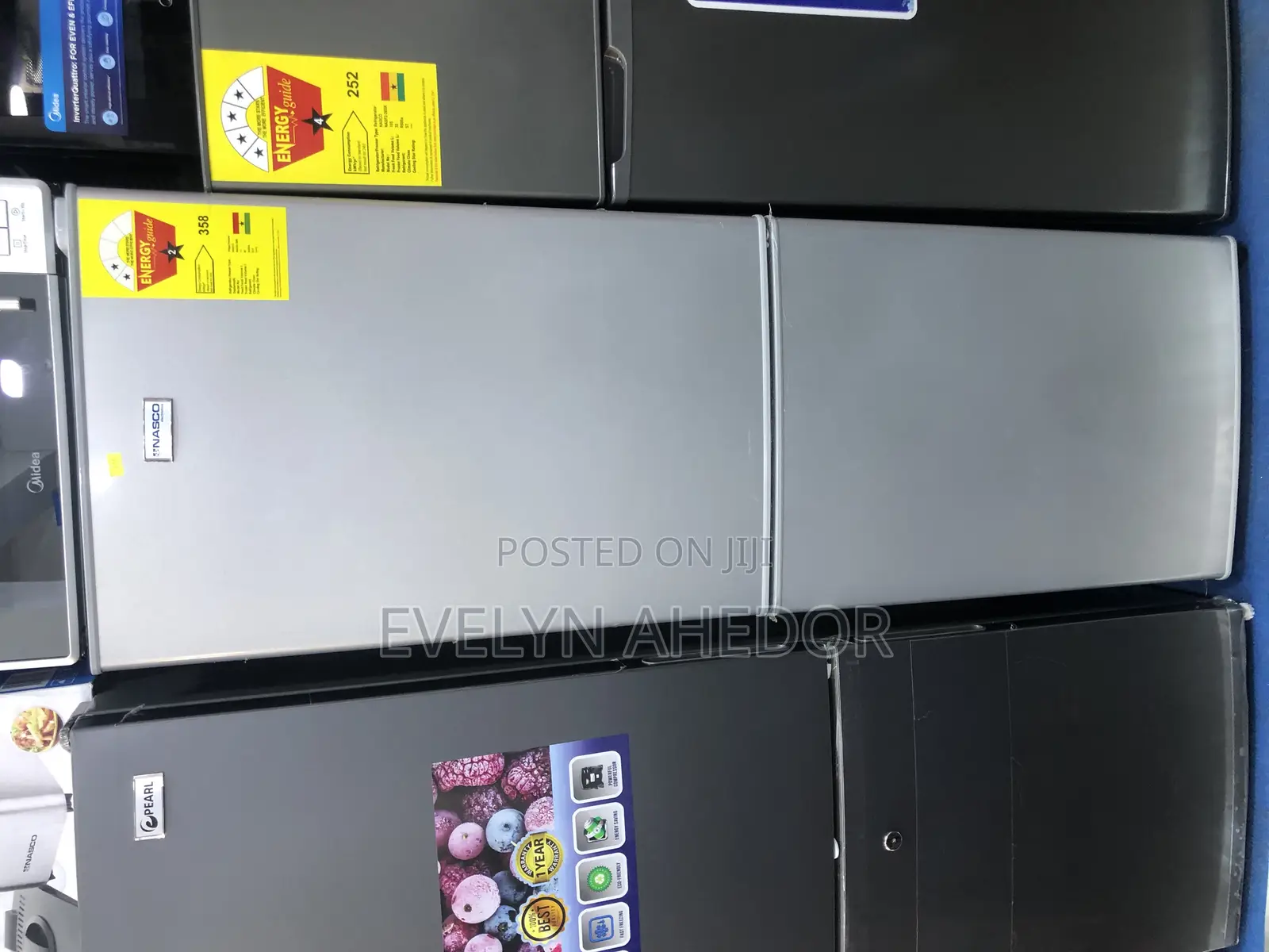 Nasco Double Door Bottom Freezer 158 Liters Available