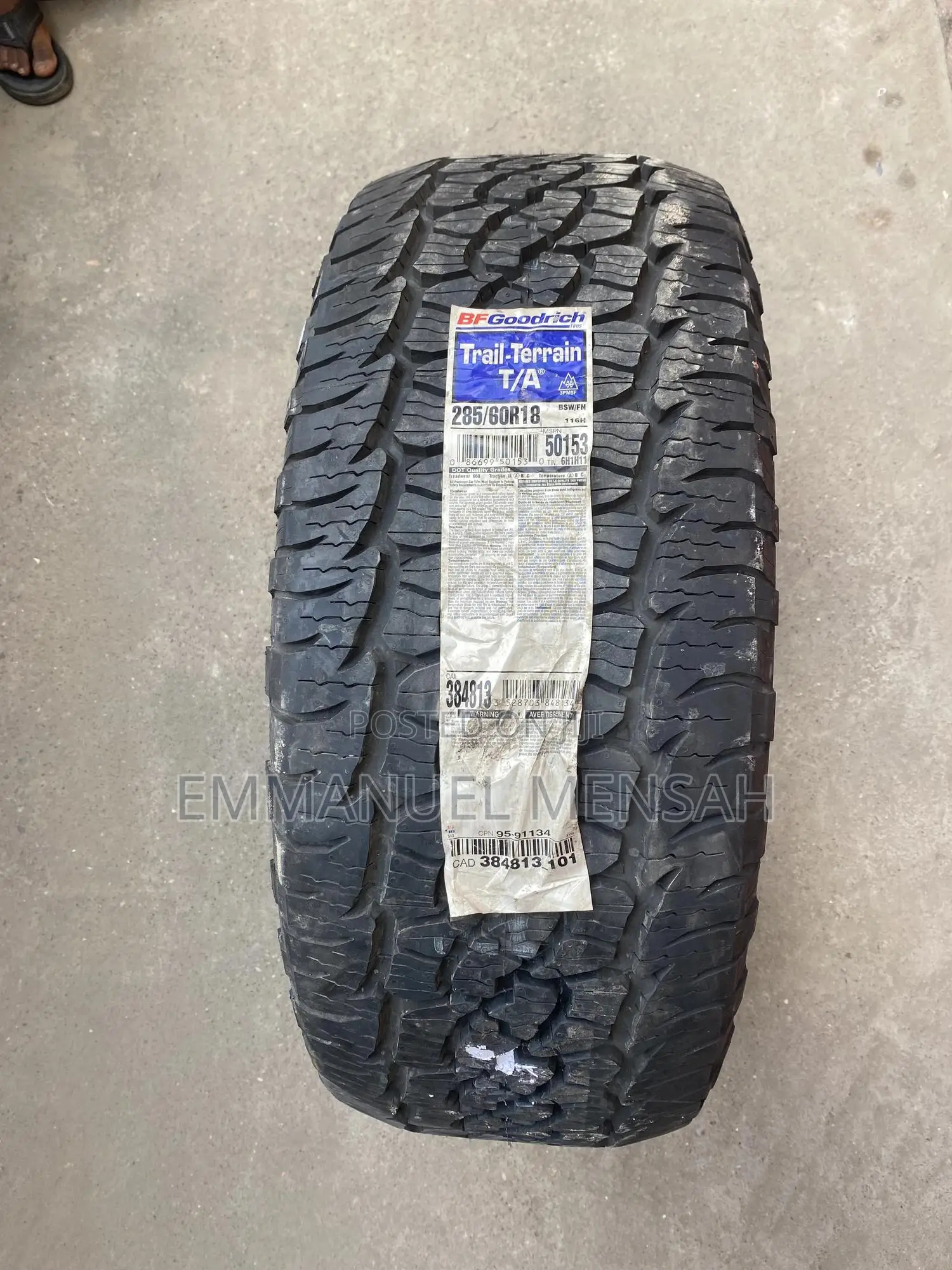285/60r18 Bfgoodrich Trail-Terrain T/a Tire