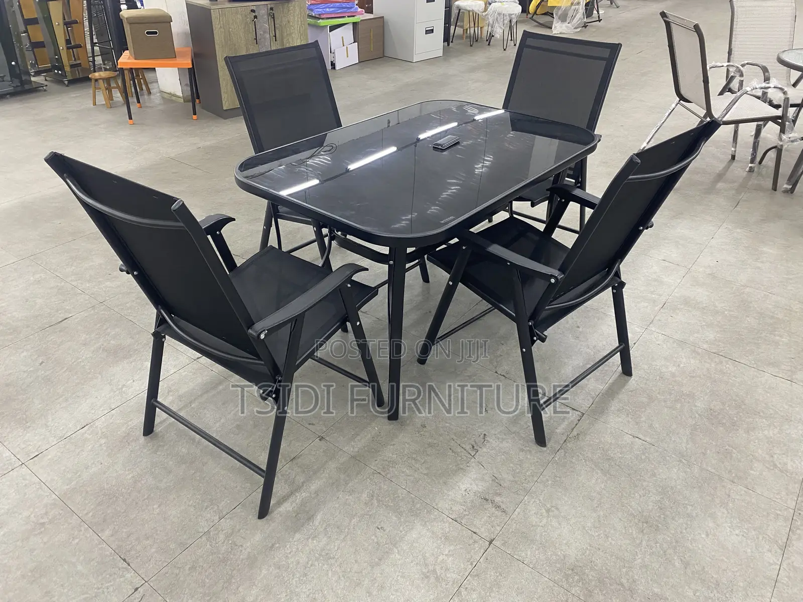Black Outdoor Set