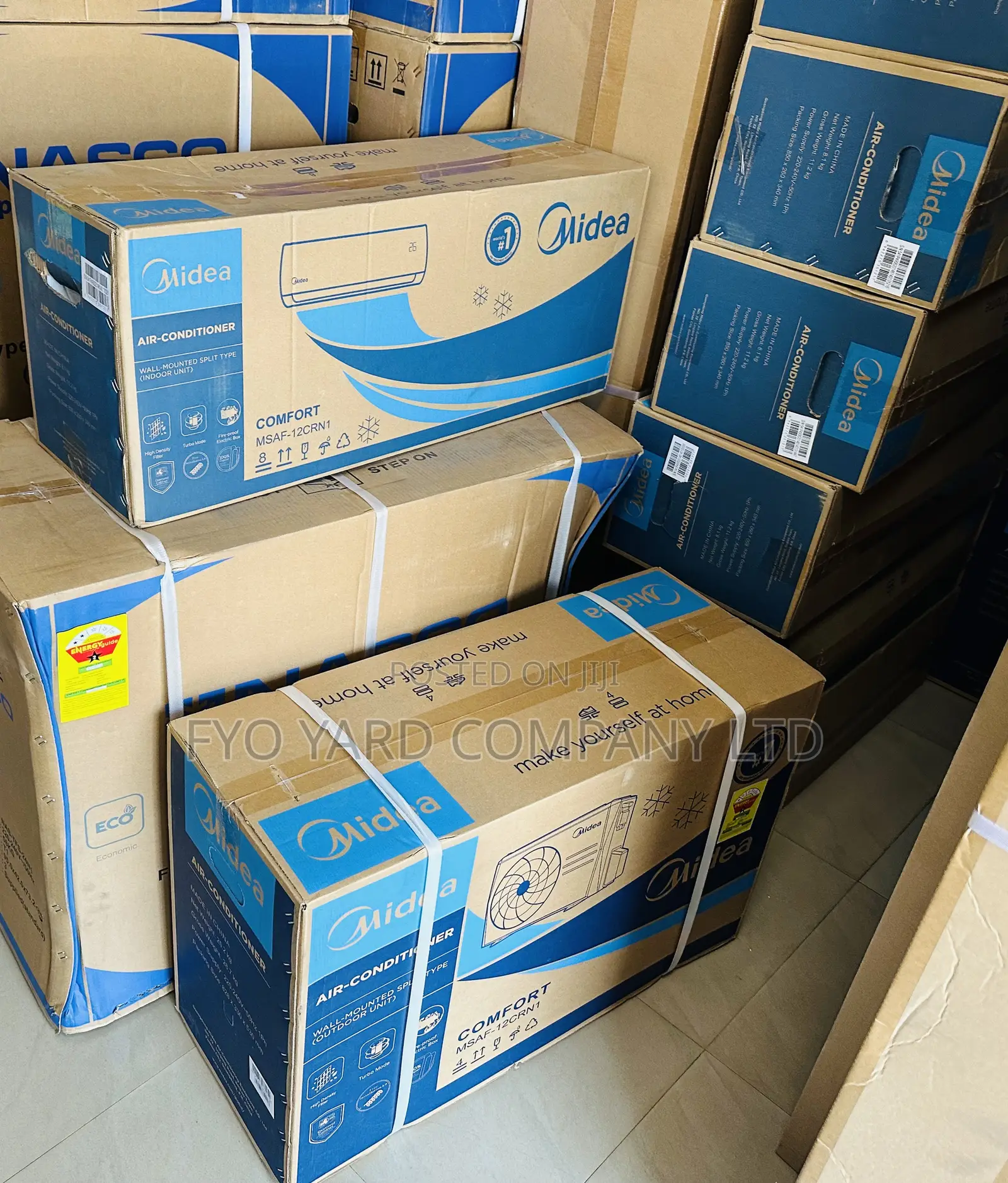 Safe and Durable Cooling Midea 1.5hp* Split Type Ac