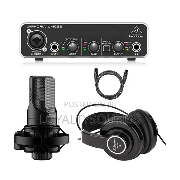 Recording Bundle With Umc22 and Takstar Pck220