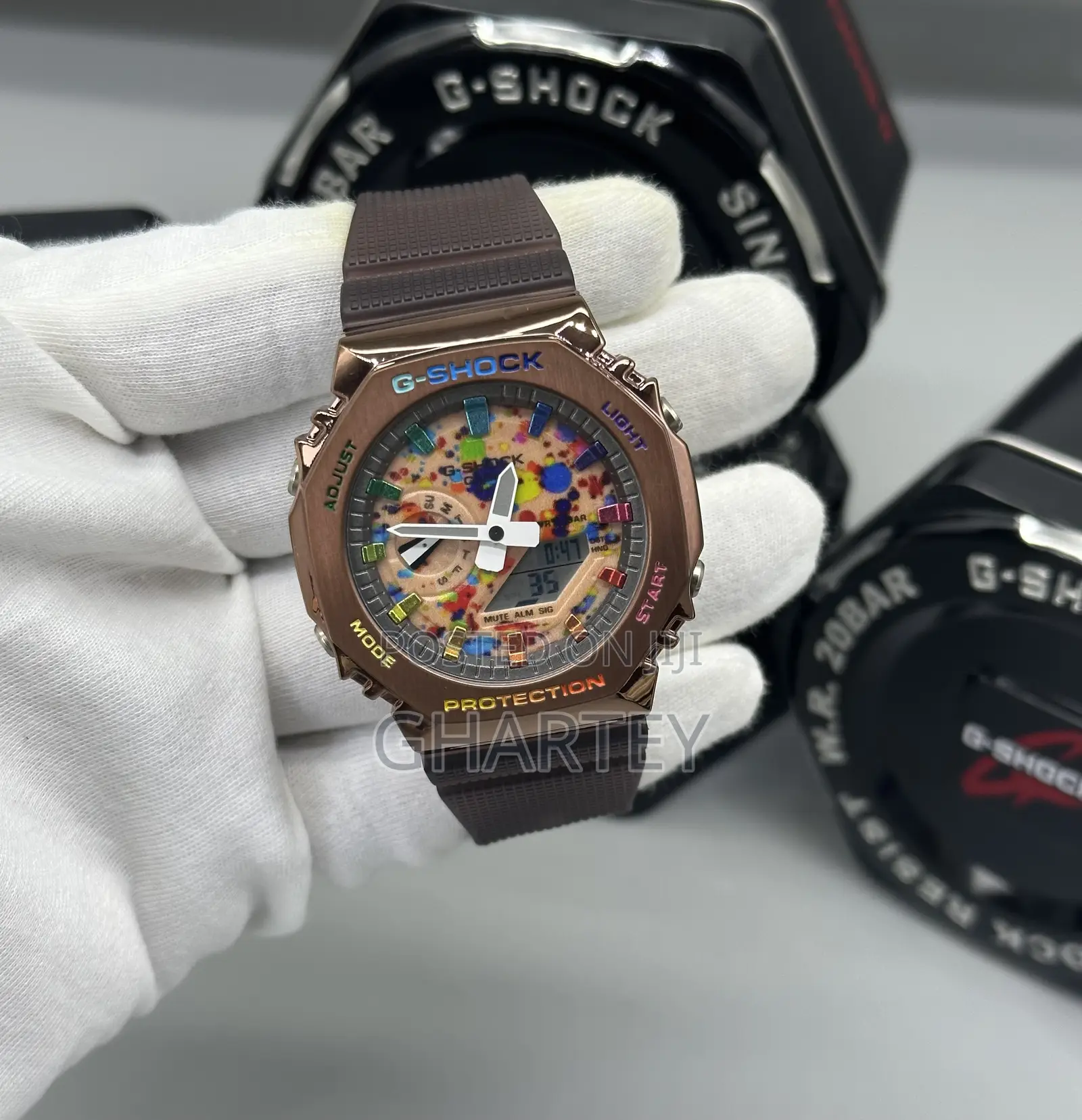 Casio Digital Analog Octagon Shape Gshock Watch
