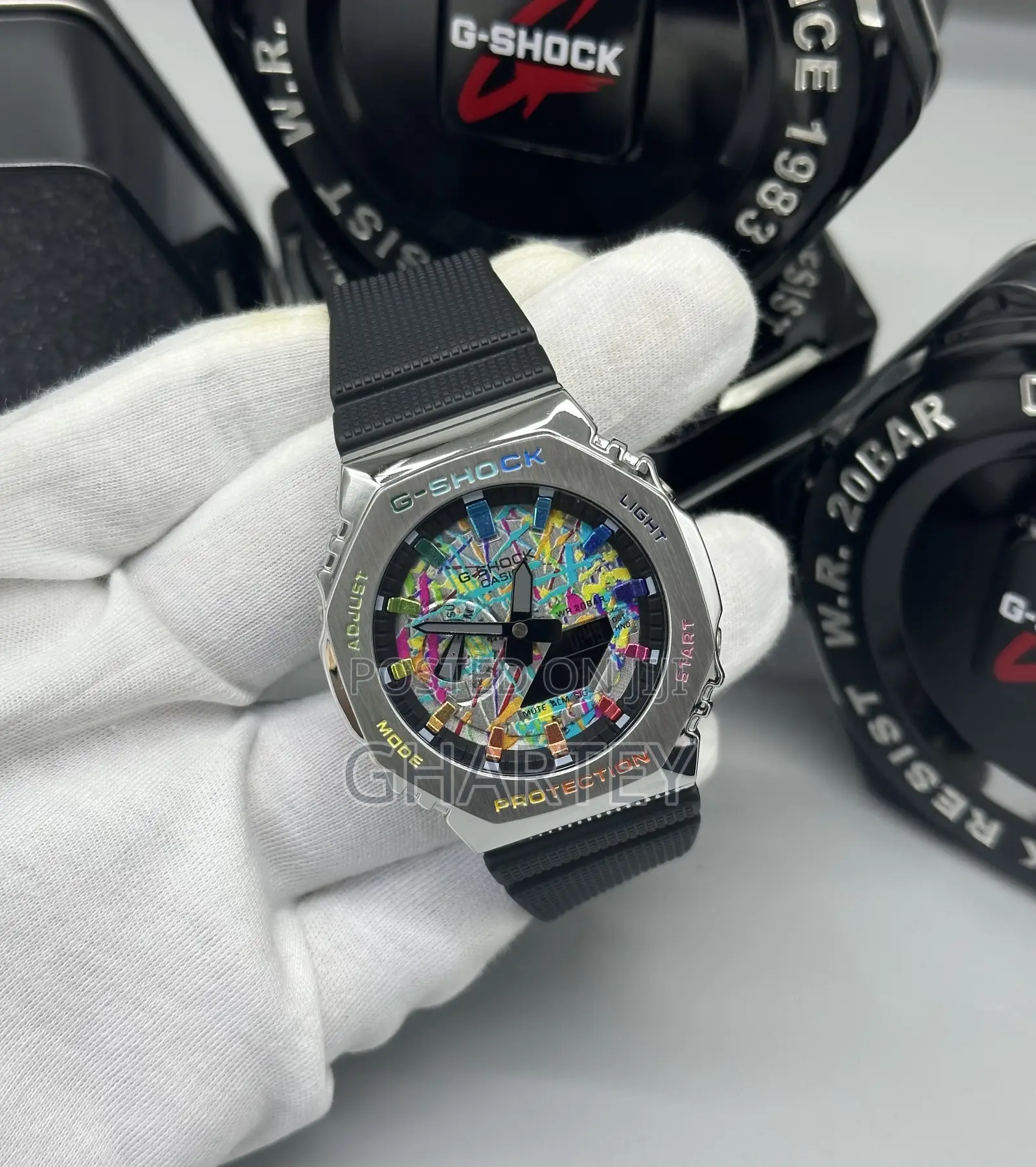 Casio Digital Analog Octagon Shape Gshock Watch