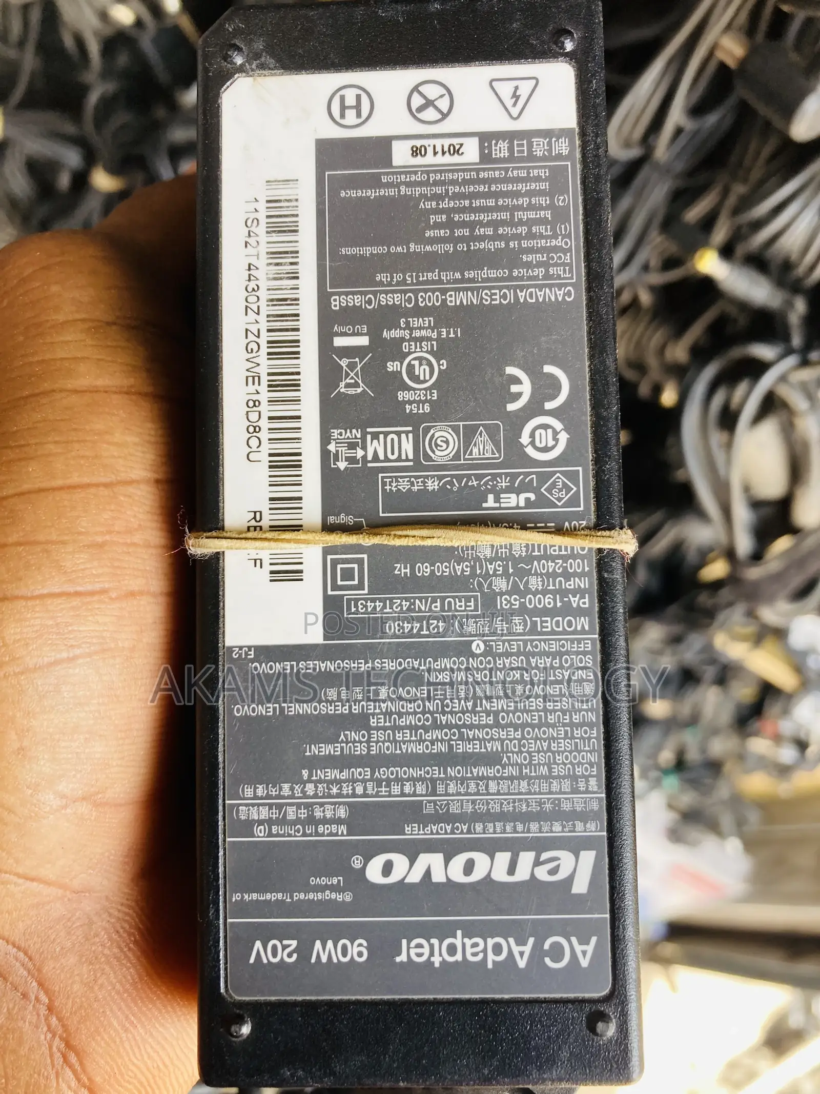 Original LENOVO Round Pin Charger