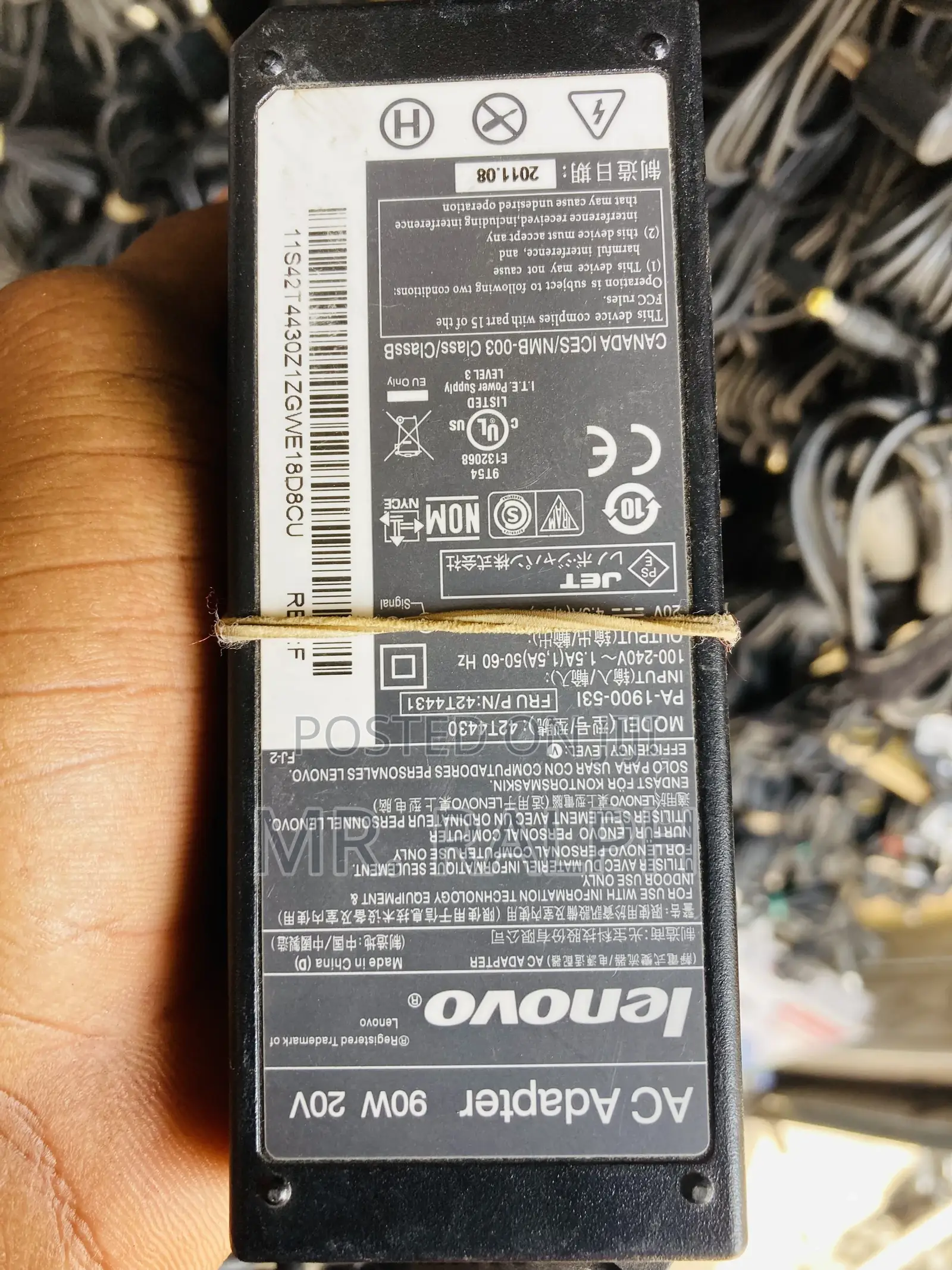Original LENOVO Round Pin Charger
