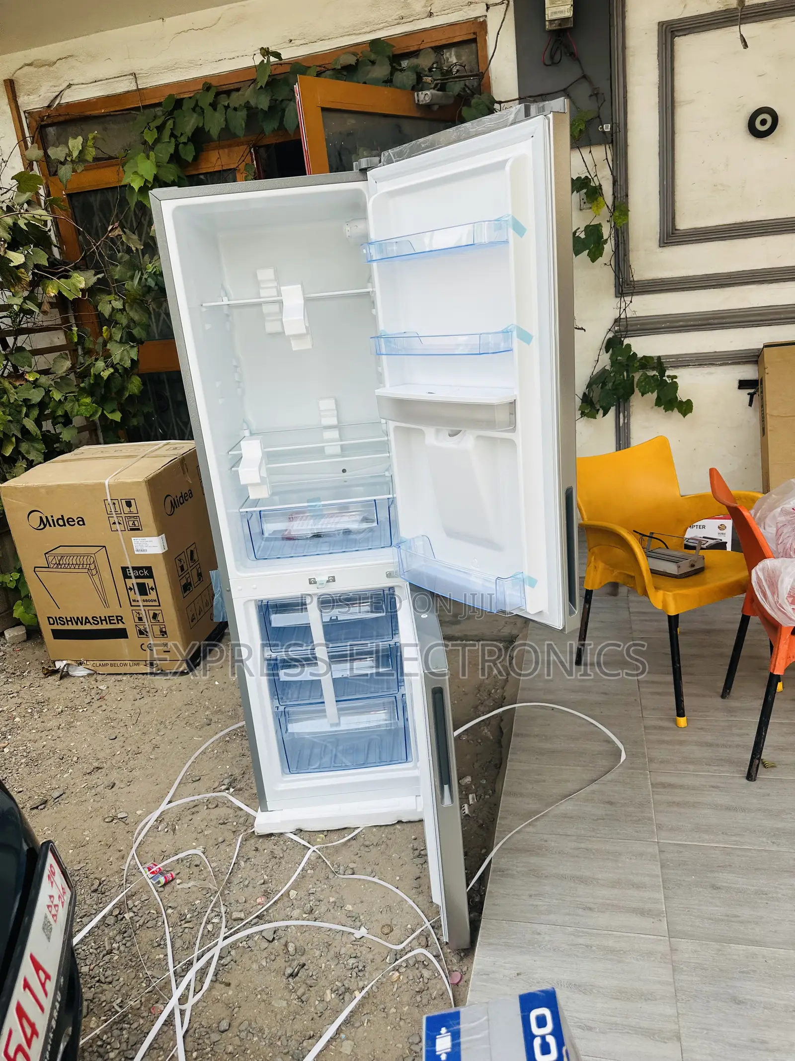 Quality New Grey Double Door Fridge Pearl