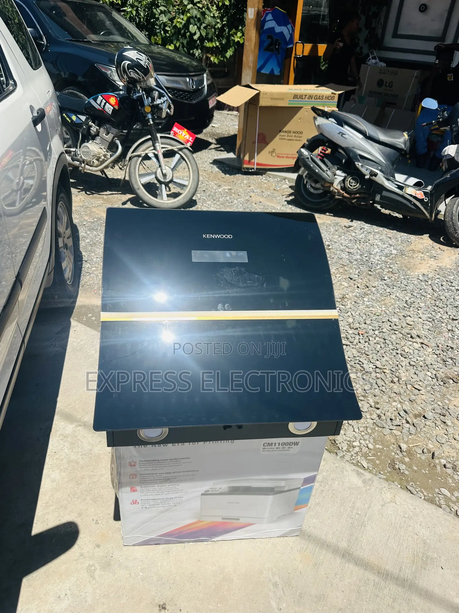 High Quality Sleek Black Stainless Steel Kenwood 60cm
