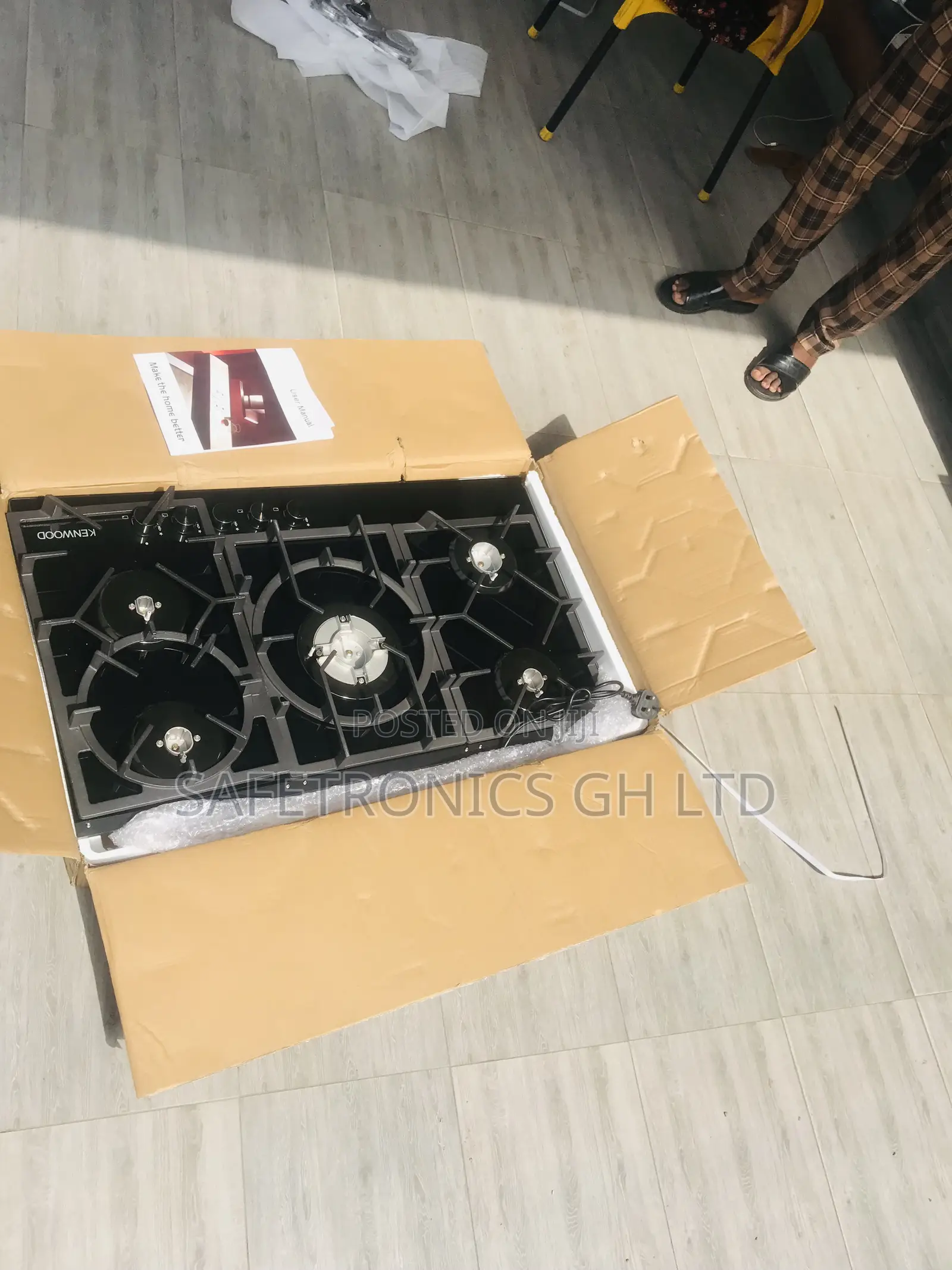 Lastest 90cm Kenwood 5 Gas Hobs Glass Black