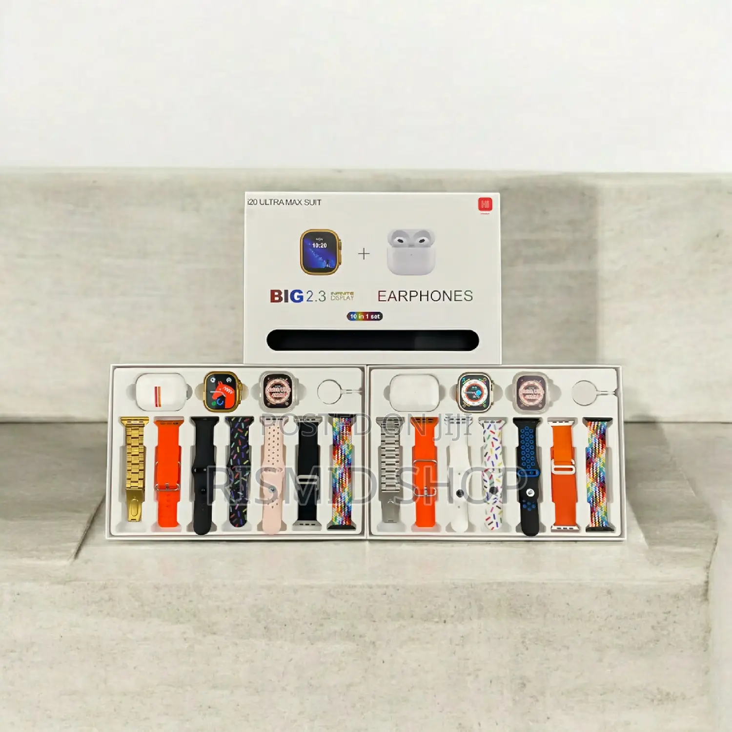 Ultra I20 Ultra Max Suit Series 8 Smartwatch (10 in 1)
