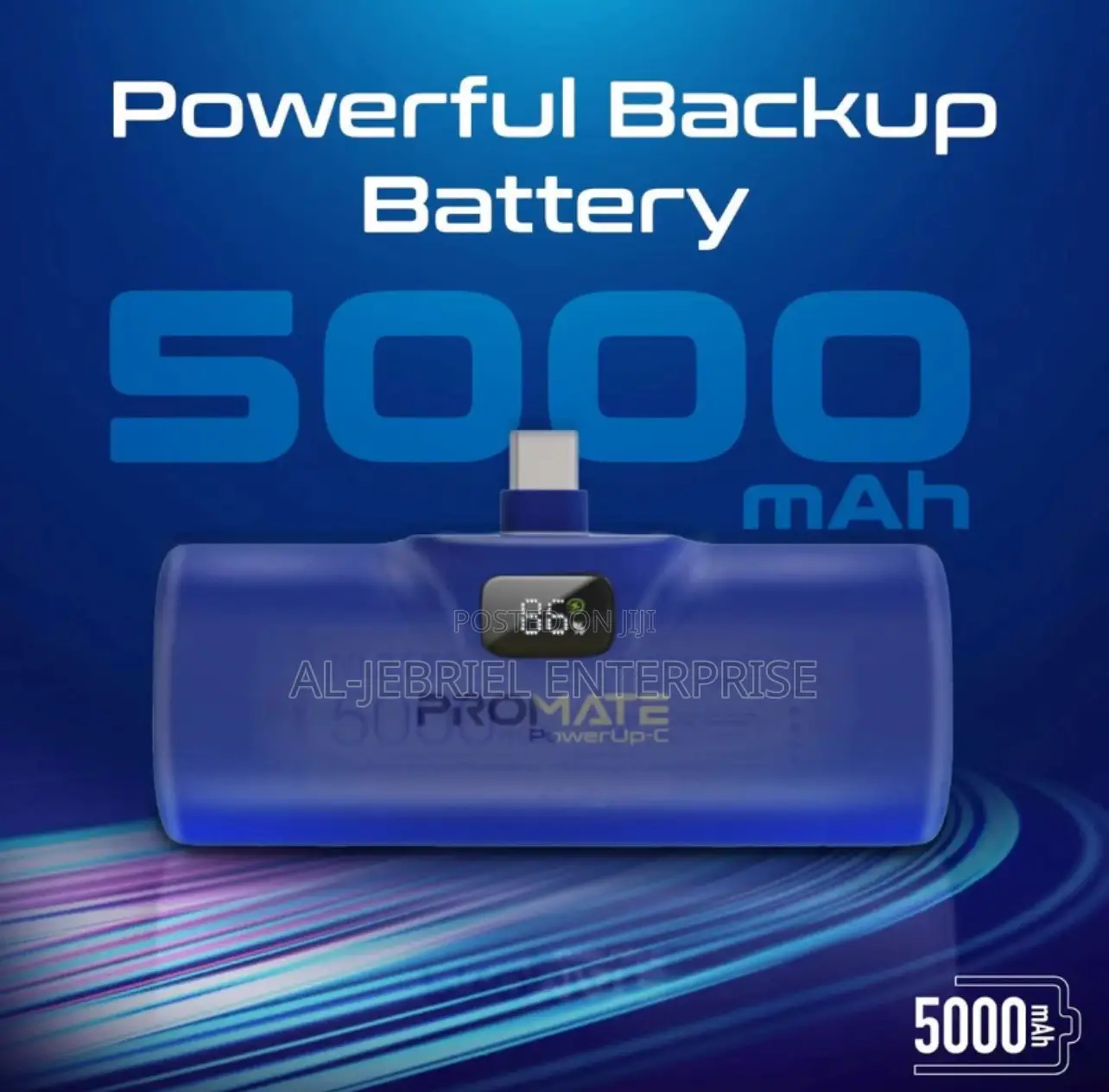 Promate Ultra-Compact 5000mah Fast Charging USB-C Powerbank