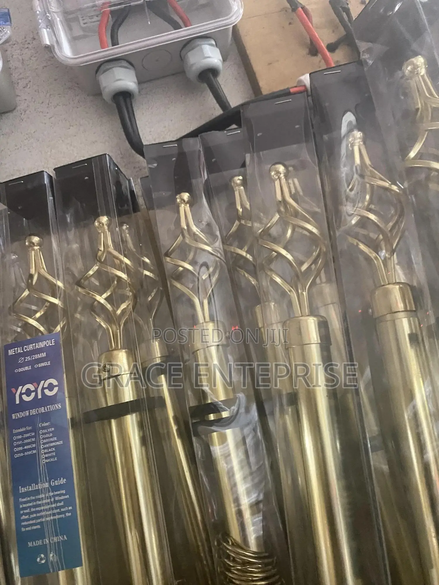 Superb Curtains Rod In Diff Colors