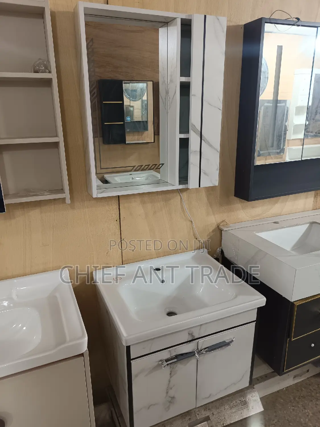 LED Cabinet Basin + Touchscreen Mirrior