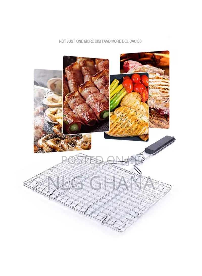 Outdoor Barbecue Grill Basket Fish Fillet Vegetable BBQ Rack