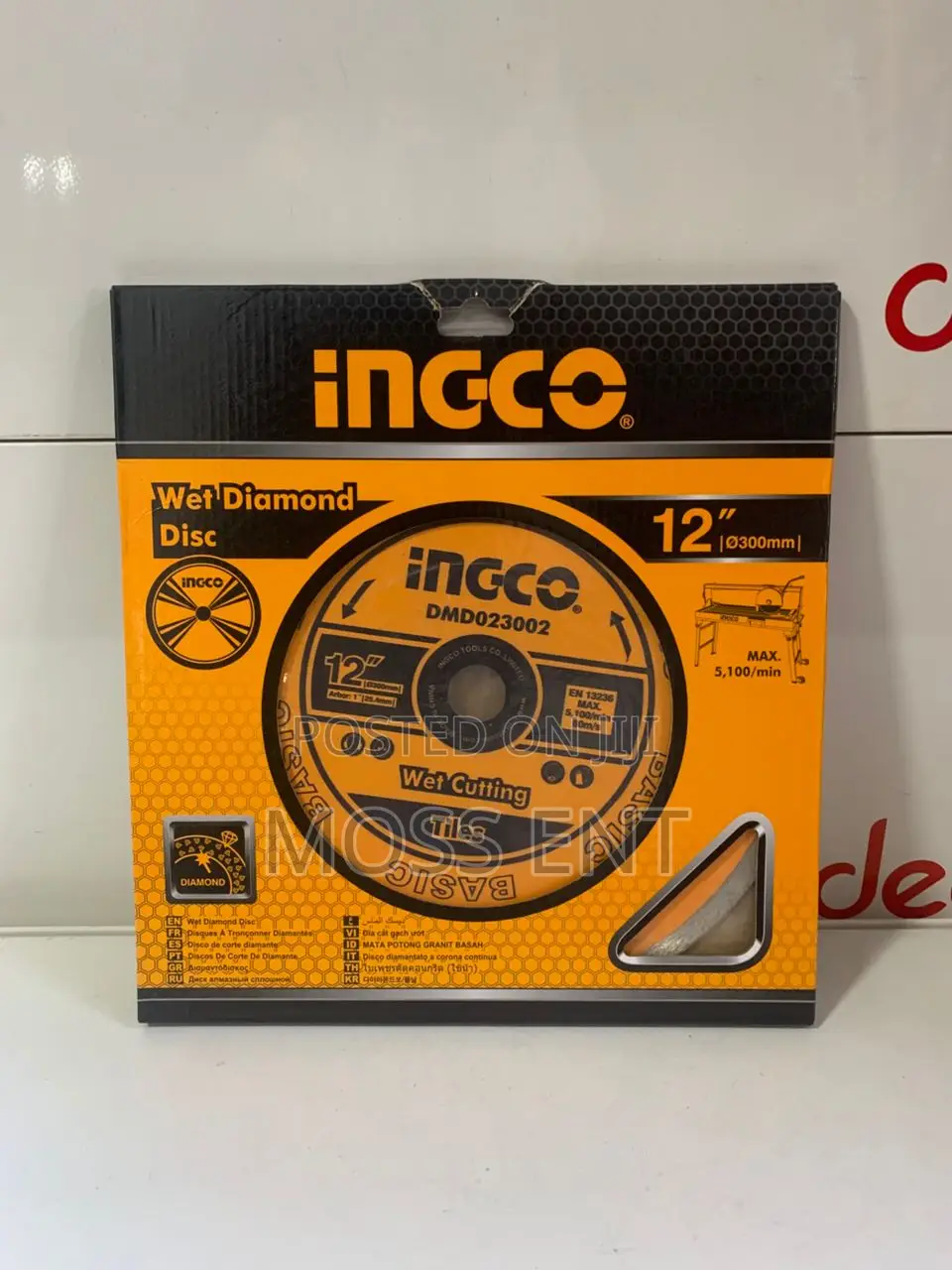 Ingco Wet Diamond Disc 300x25.4 - Dmd023002