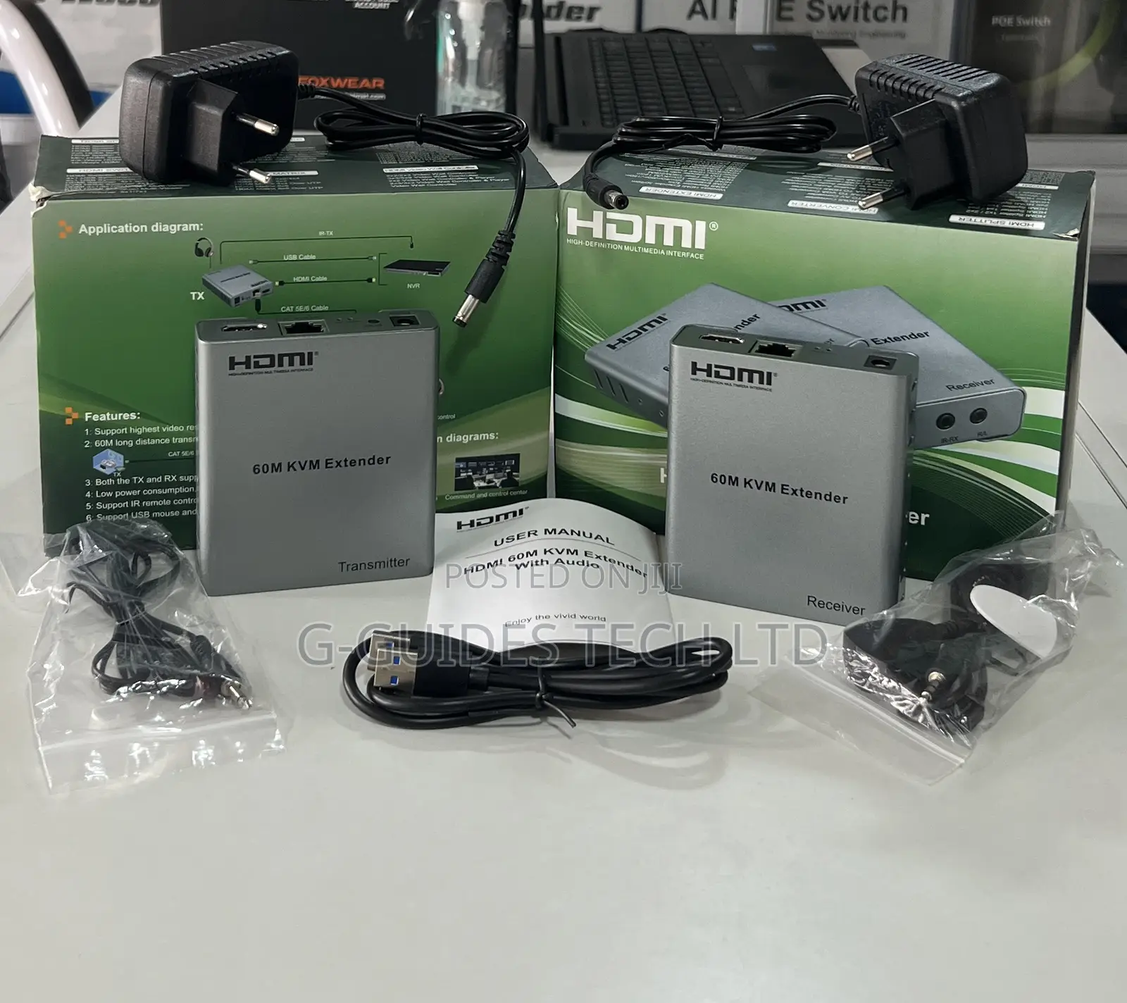 60m Hdmi KVM Extender With Audio, Hdmi 60m KVM Extender