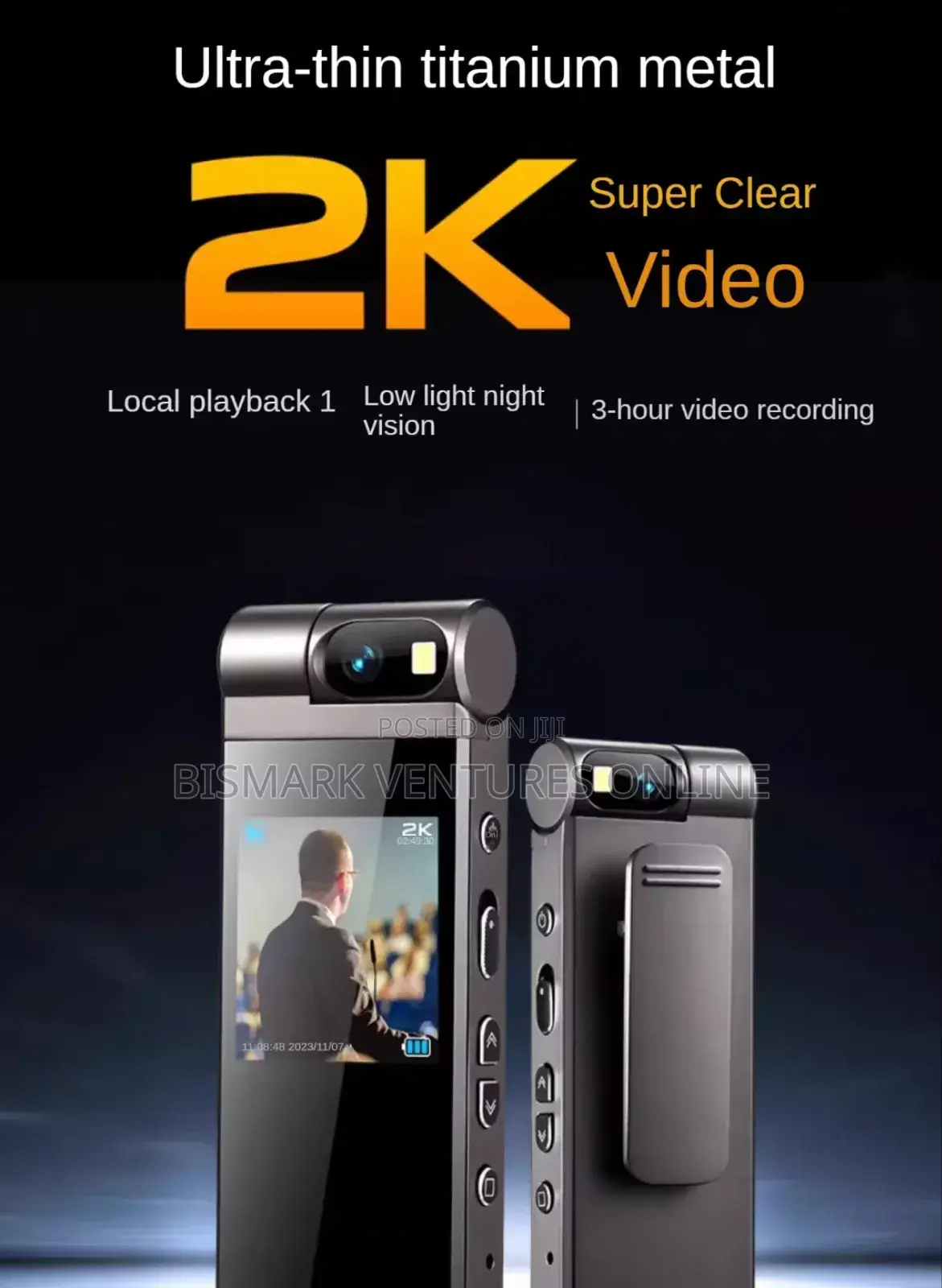 Body Wearing Camera Portable Video Recorder With 1.3 Inch