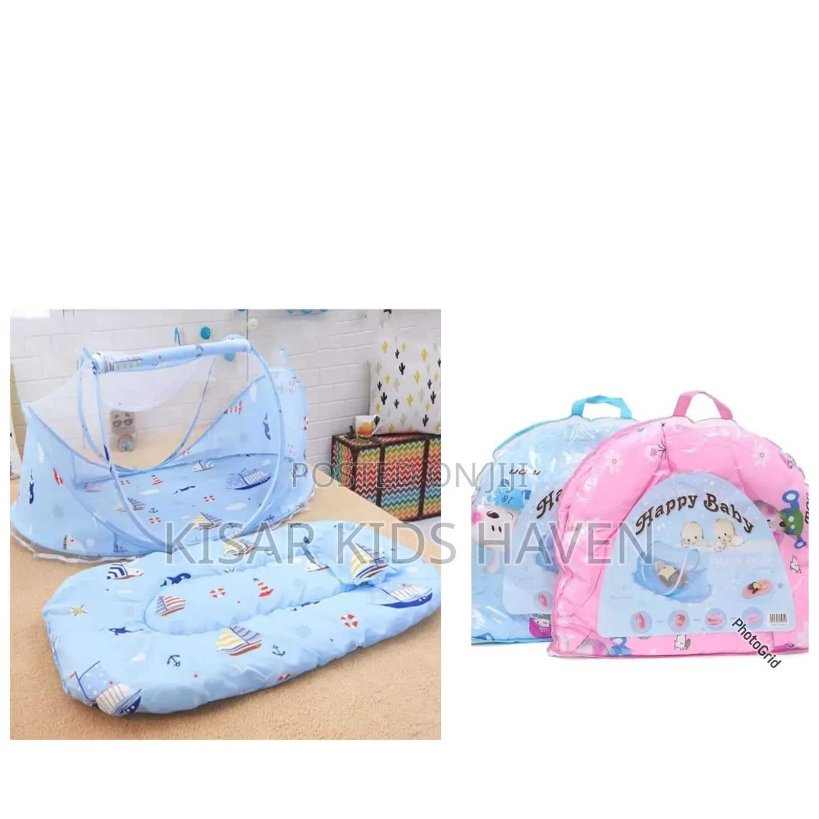 Baby Mattress With Pillow and Mosquitoe Net 0 to 4 Months