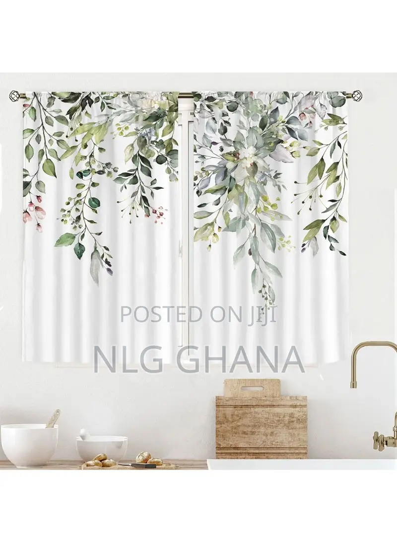 2pcs 214x160cm Home Window Curtain Pattern Polyester Light F