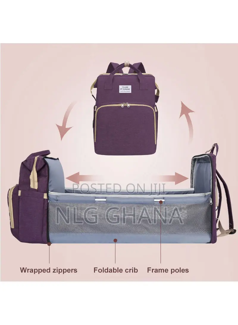 Waterproof Mommy Folding Maternity Bag Bed With Built-In