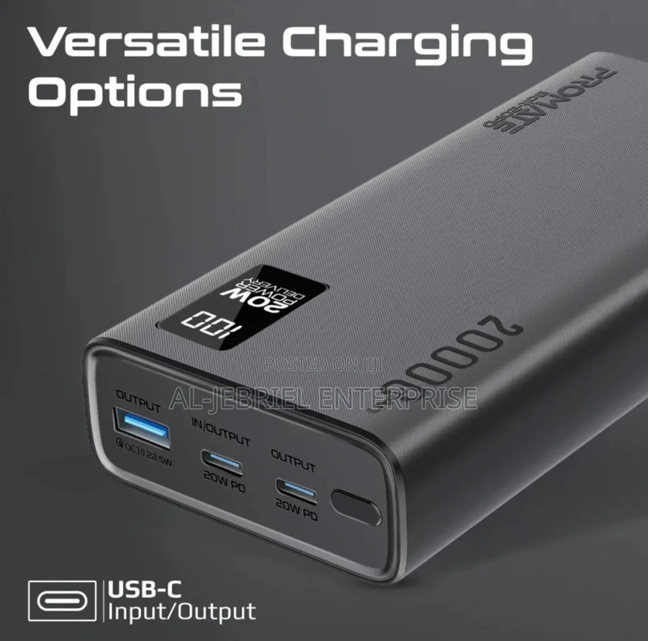 Bolt-20 Multi Device Promate 20,000mah Fast Chat Powerbank