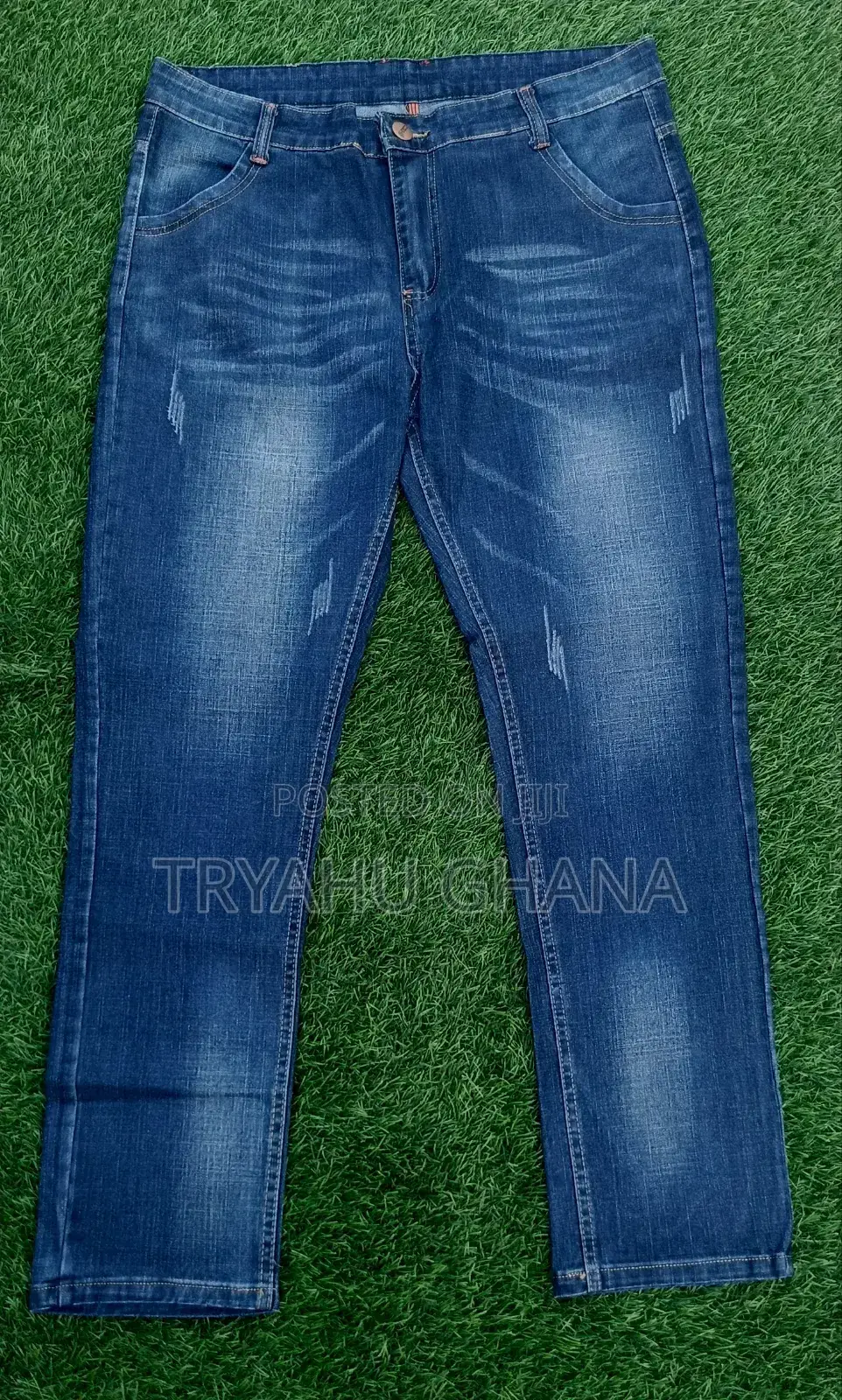 Yu Hong Faded Blue Jeans