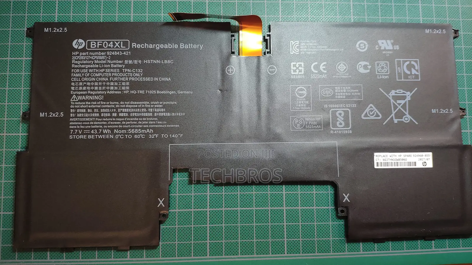 Original Battery For Hp Spectra 13-bf04xl