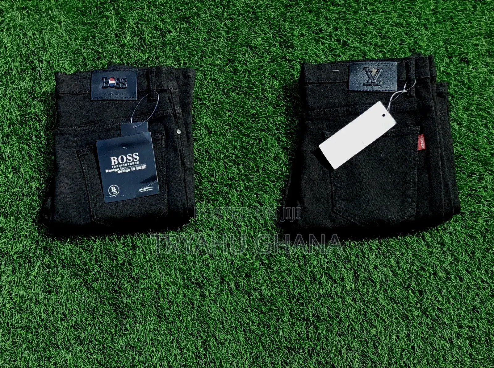 Original Authentic Pure Black Boss Jeanstrousers for Sale