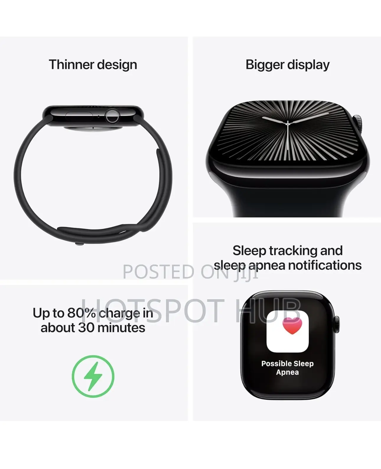 Apple Watch Series 10 GPS Cellular 46mm With Jet Black