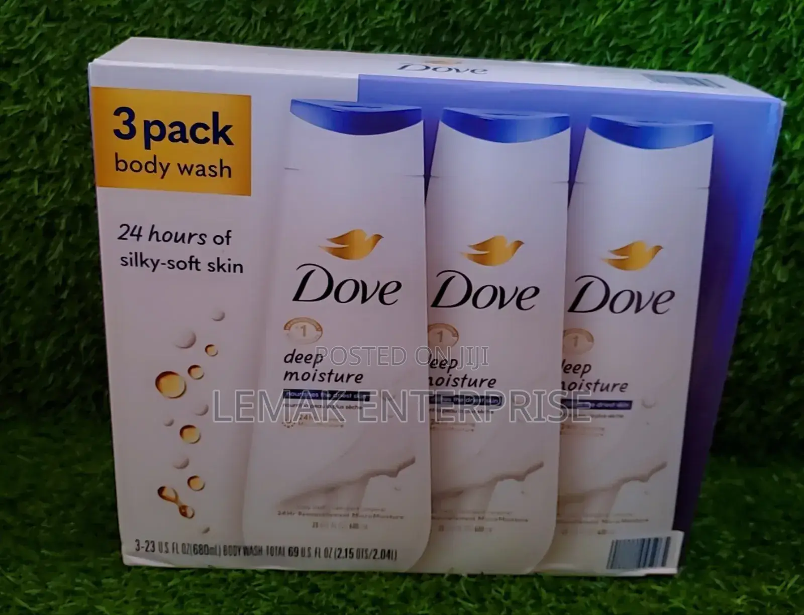 Dove Deep Moisture Nourishing Body Wash, 680ml 3pack