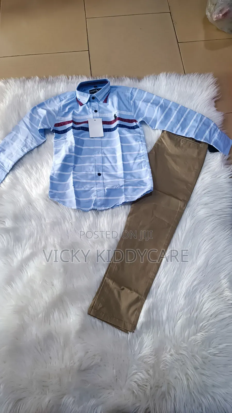 Boy's Trousers With Shirt for Church or Outing