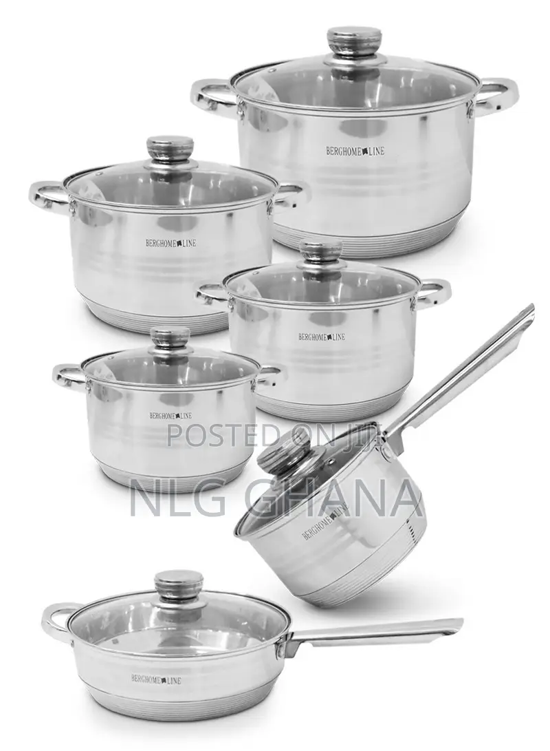 12 PCS 6/7/8/9.5inches Stainless Steel Non-Stick Die-Casting
